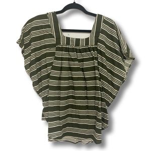 ❤️ TIME and TRU Army Green Blouse